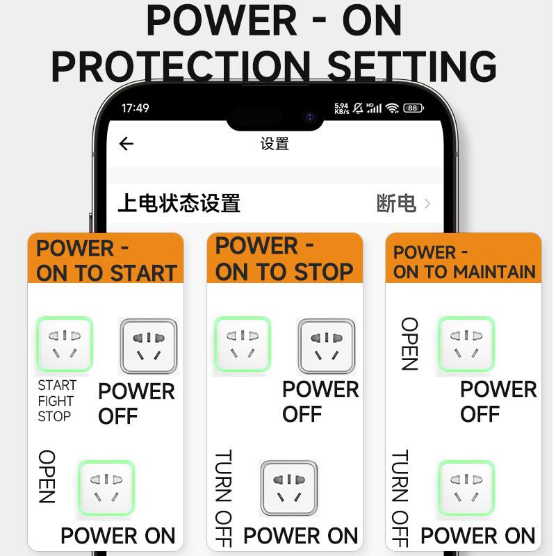 5G/2.4WIFI wireless remote control socket 220V power light socket 10A remote control switch for controlling lighting appliances