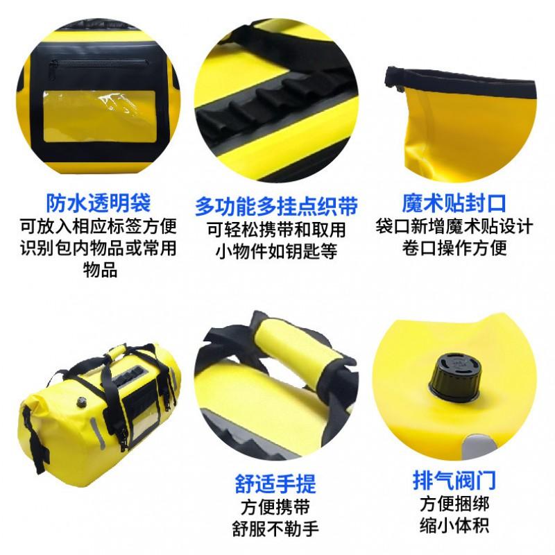 Waterproof Motorcycle Tail Bag 48L 66L Large Capacity Rear Luggage Pack Adventure Touring Off-Road Beach Riding