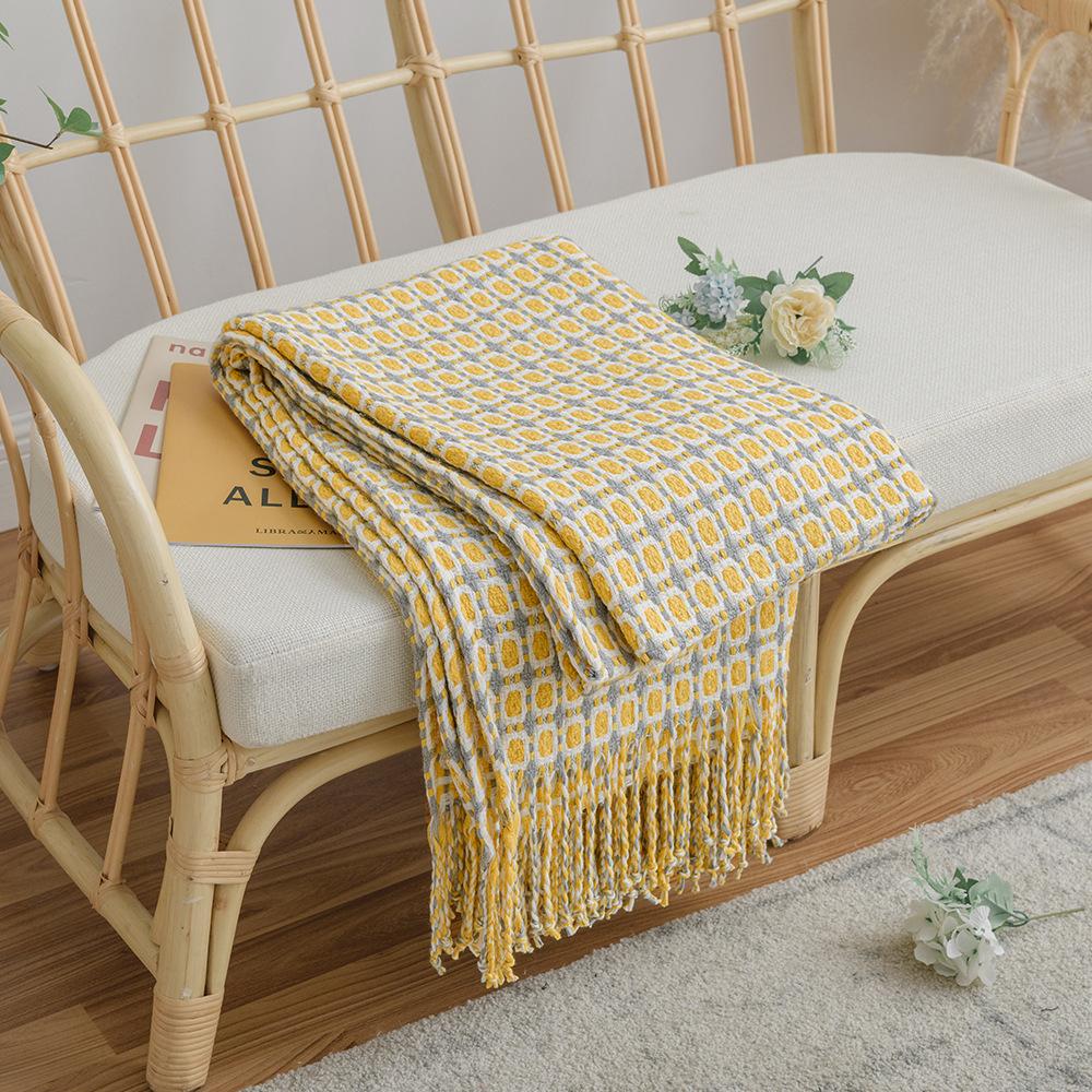 Knitted Blanket for Bed Sofa TV Air Conditioner Office Nap Travel Throw Blankets Bedspread for Bed Soft Decor Sofa Blankets