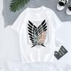 Japonské anime tričko Muži Attack on Titan Tričko Unisex Kawaii Cartoon Titans Attack Grafika Trička Mužské Harajuku letní topy