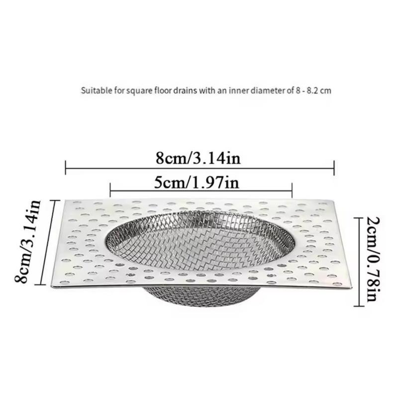 

2025 New Stainless Steel Bathtub Shower Drain Hole Filter Trap Metal Wire Sink Strainer Kitchen Accessories