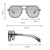 Fashion Pochromic Anti-radiation Glasses Women's/men's Double Beam Sunglasses