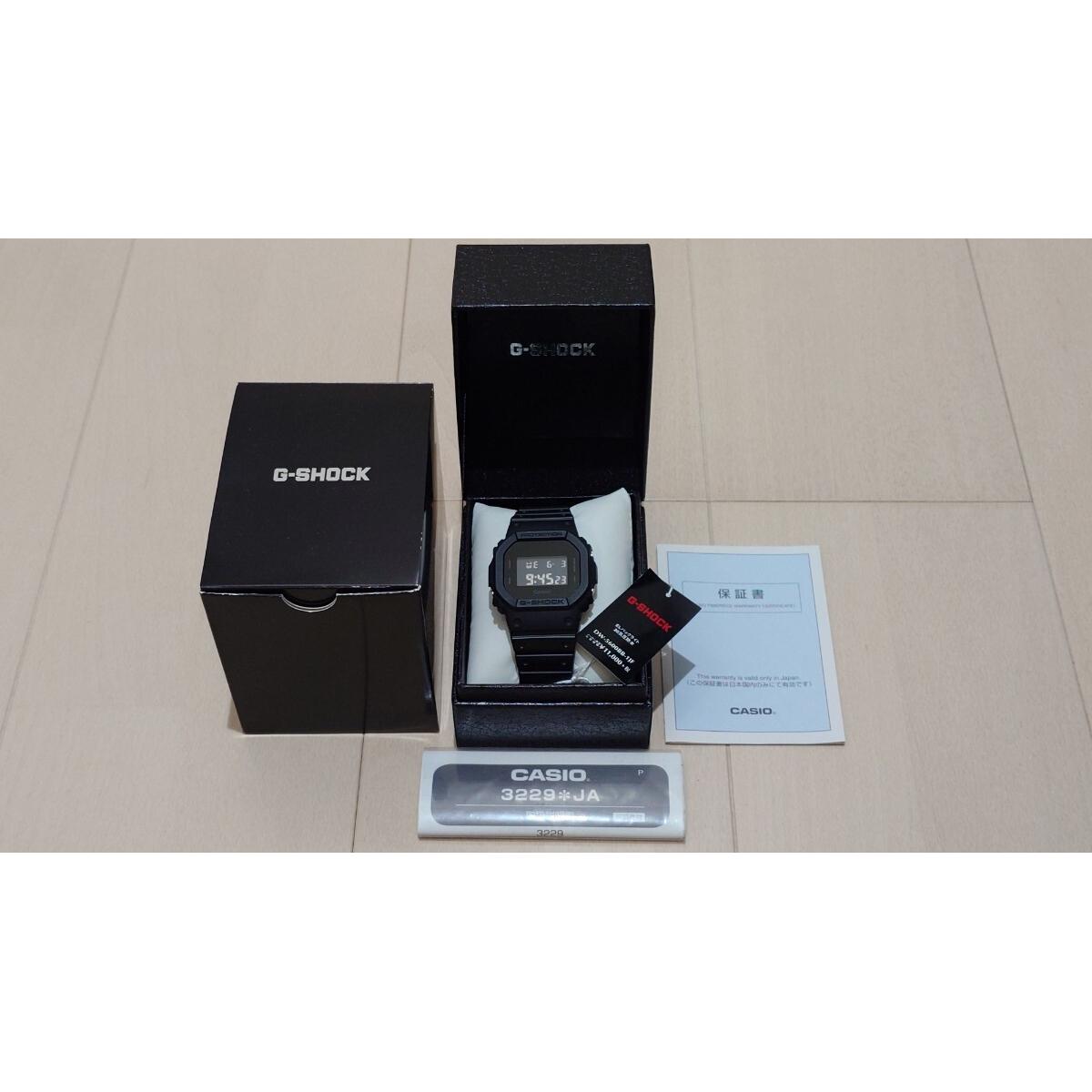 Used [Good Condition] CASIO G-SHOCK DW-5600BB-1JF Black Watch Casio (Office store battery replaced)