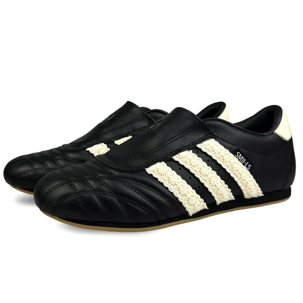 Adidas Originals Taekwondo Slip Resistant Slip Resistant Low top Training Shoes Women's Black Beige JQ4775(Team40-)