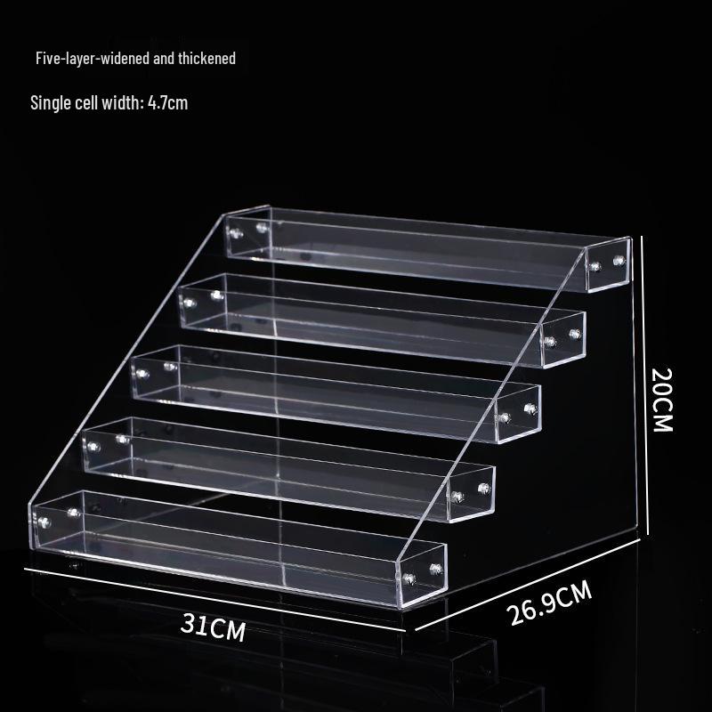Multi-layer Transparent Cosmetic Organizer for Eyeshadow, Powder, Lipstick, Perfume, and Nail Polish