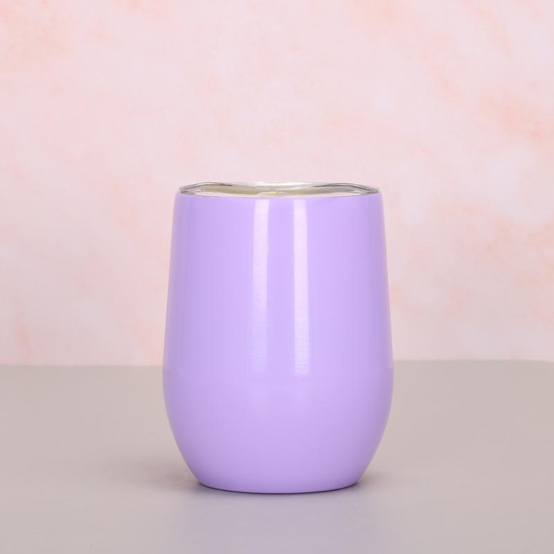 12oz Eggeskallkopp 304 Rustfritt Stål Dobbeltlags Vakuum Fargespray Maling Eggekopp Swig Stor Magekopp