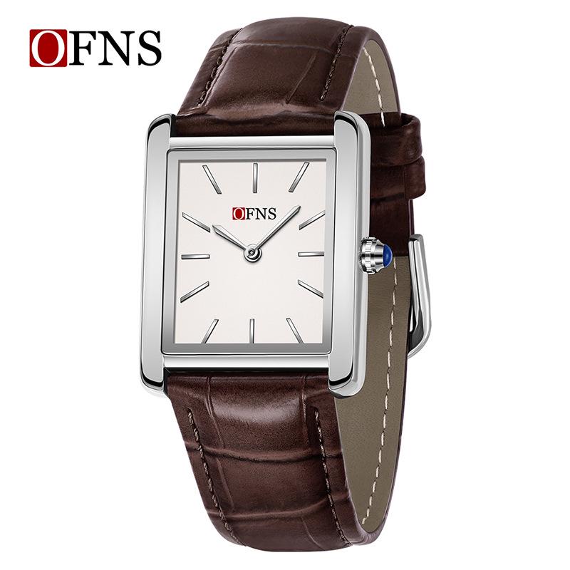 Oufani Women's Waterproof Roman Square Quartz Wristwatch