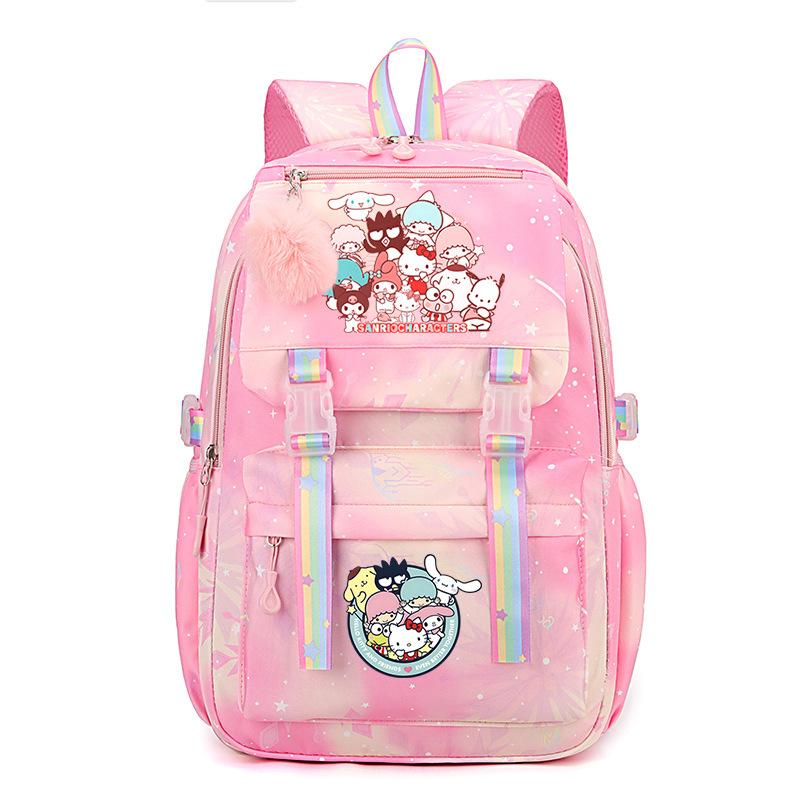 Collection Sweet Xiaoqing Cartoon Peripheral Trend Ridge Protection Backpack Large Capacity Student School Bag
