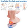 2 Pairs Silicone Half Heel Pad Transparent Insole Half Pad Increased Shoe Mat