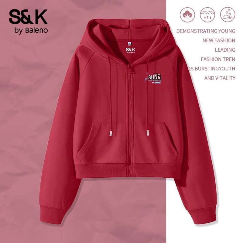 

Baleno Women s S&K Loose Raglan Sleeve Hooded Cardigan L