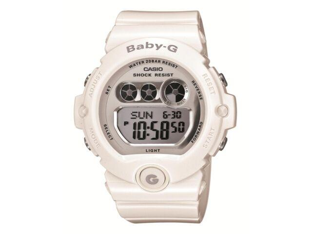 

Casio Baby-G Watch BG-6900-7JF White Stop Watch Auto Start Rubber Band NEW