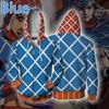 Japan Anime JoJo's Bizarre Adventure 3D Print Dragkedja Huvtröjor Cosplay Mode Huvtröjor Jacka