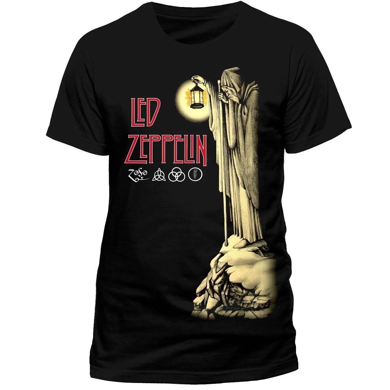 

Led Zeppelin Hermit Stairway To Heaven Shirt S M L XL XXL Official Rock T-Shirt L