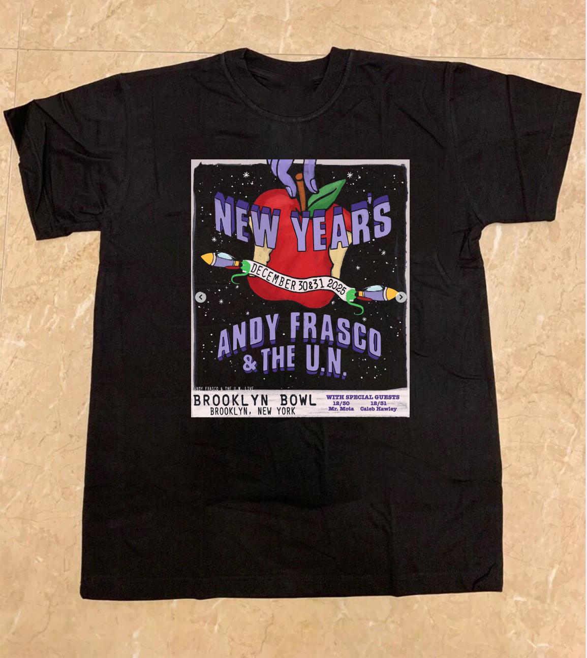 Andy Frasco & The U.N. Tour December 30&31 2025 Shirt All size HL683 M