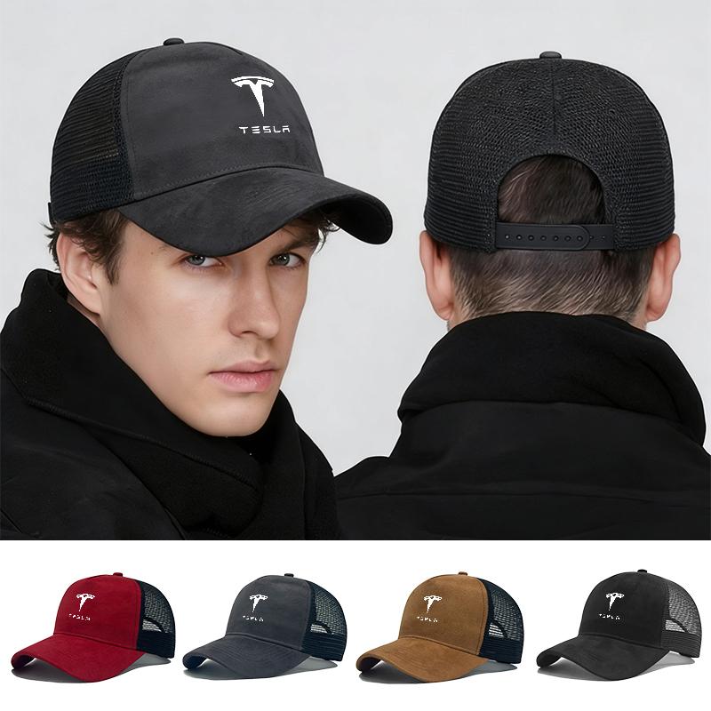CQPKJ1 Car Logo Outdoor Sports Casual Sunscreen Hat Breathable Baseball Cap For Tesla Model 3 Model S Model X Y Roadster Accessories