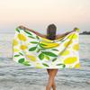 Modern Beach Towel with Lemon Pattern Suitable for Home Decoration Beach Pool Sports Travel Swimming Yoga and Other Occasions