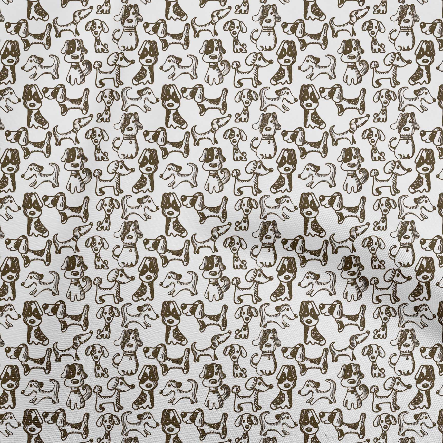 

oneOone Cotton Flex Light Pink Fabric Floral & Puppies Sewing Fabric By The Yard Printed Diy Clothing Sewing Supplies 40 Inch 42 Inch Wide - Viscose Chiffon білий