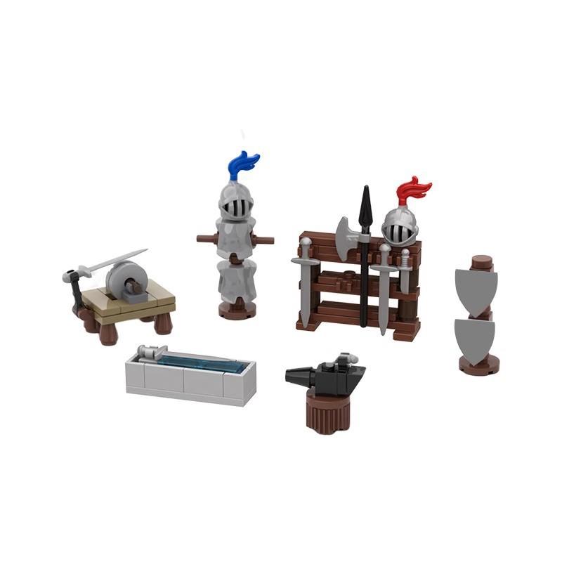 Building Block 117559 Blacksmith Accessories, Weaponry, Accessory Sets, Medieval Castles
