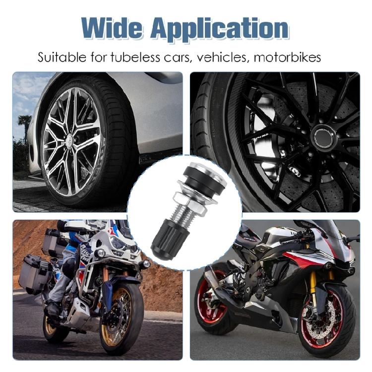 Valvole Stelo per Moto Auto Professionali Precise a Lunga Durata Tubeless Durabilità Materiale Ottone