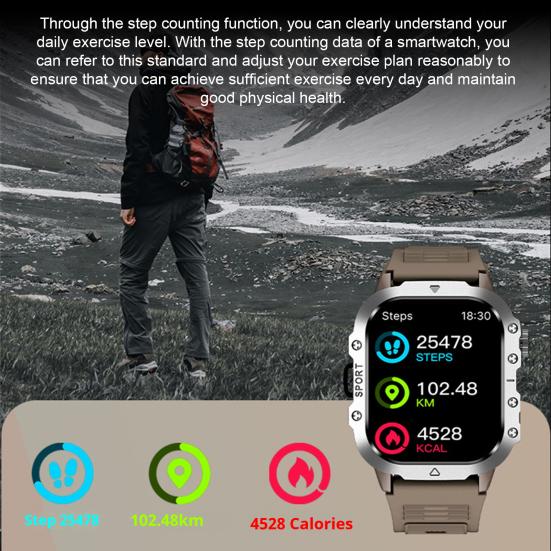 Bluetooth-kompatibel Smartklokke Stabil tilkobling Flere moduser Helseovervåking Sportsklokke Aktivitetsmåler