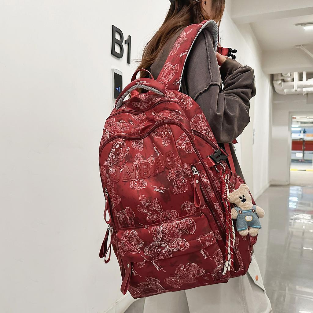 Schoolbag new Korean version of high-value junior high school schoolbag to reduce the burden and protect the spine, light and large-capacity male 