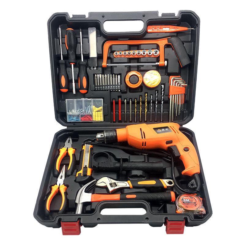 

Fuxing FX351 122-Piece Household Impact Drill Tool Kit CN plug (adapter included)