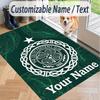 Custom Text Printed Rug Celtic FC Non Slip Floor Carpet For Home Room Decor