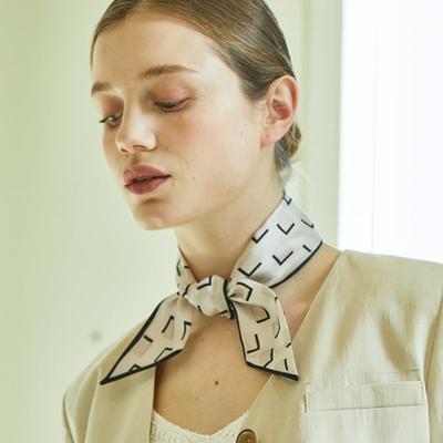 ANA MAISON Picture Window Silk Twilly Scarf [PMT-1384]