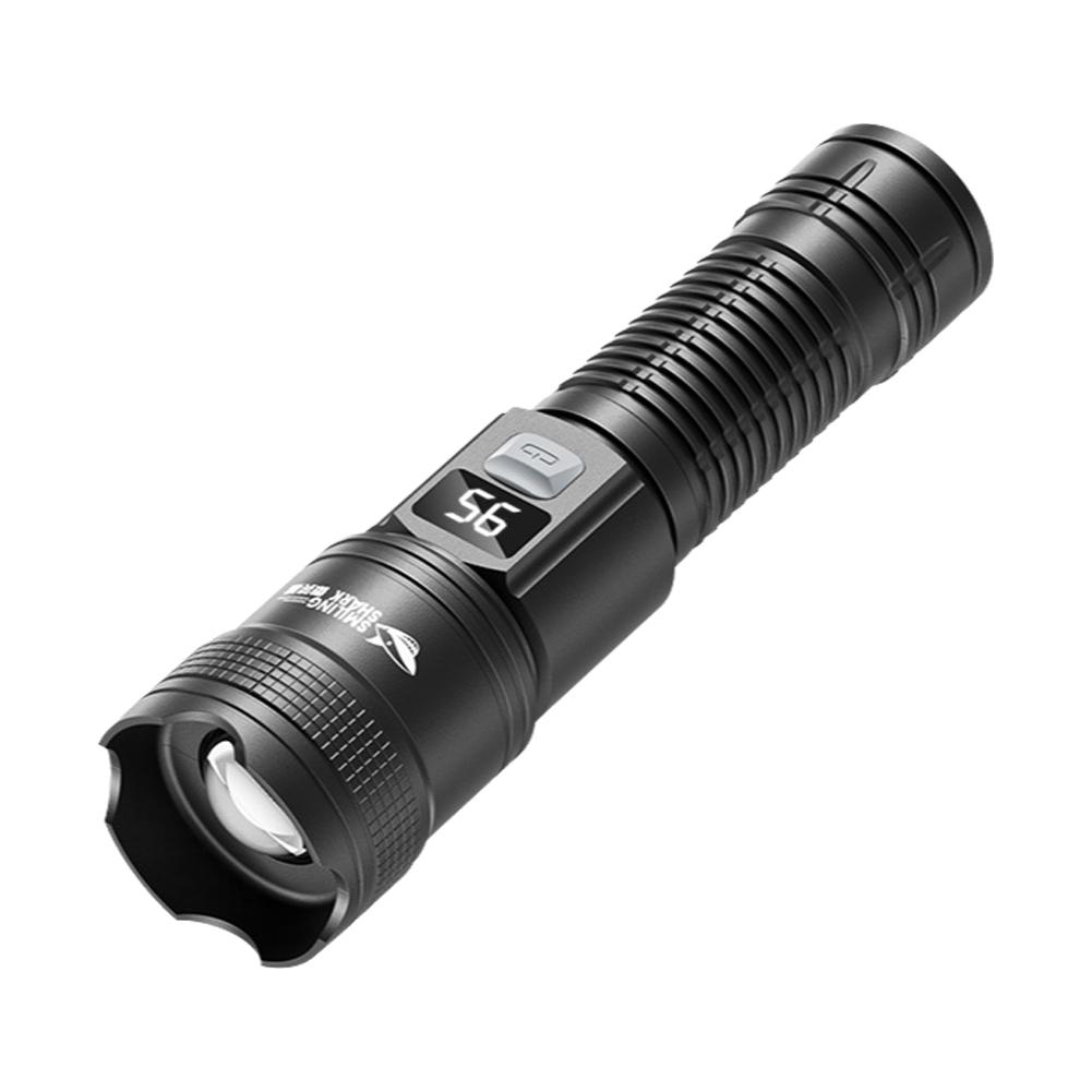 High Power Strong Light Long Range Flashlight 3 Gear Outdoor Bright High-lighted Super Flashlight Telescopic Torch Zoom J1J3