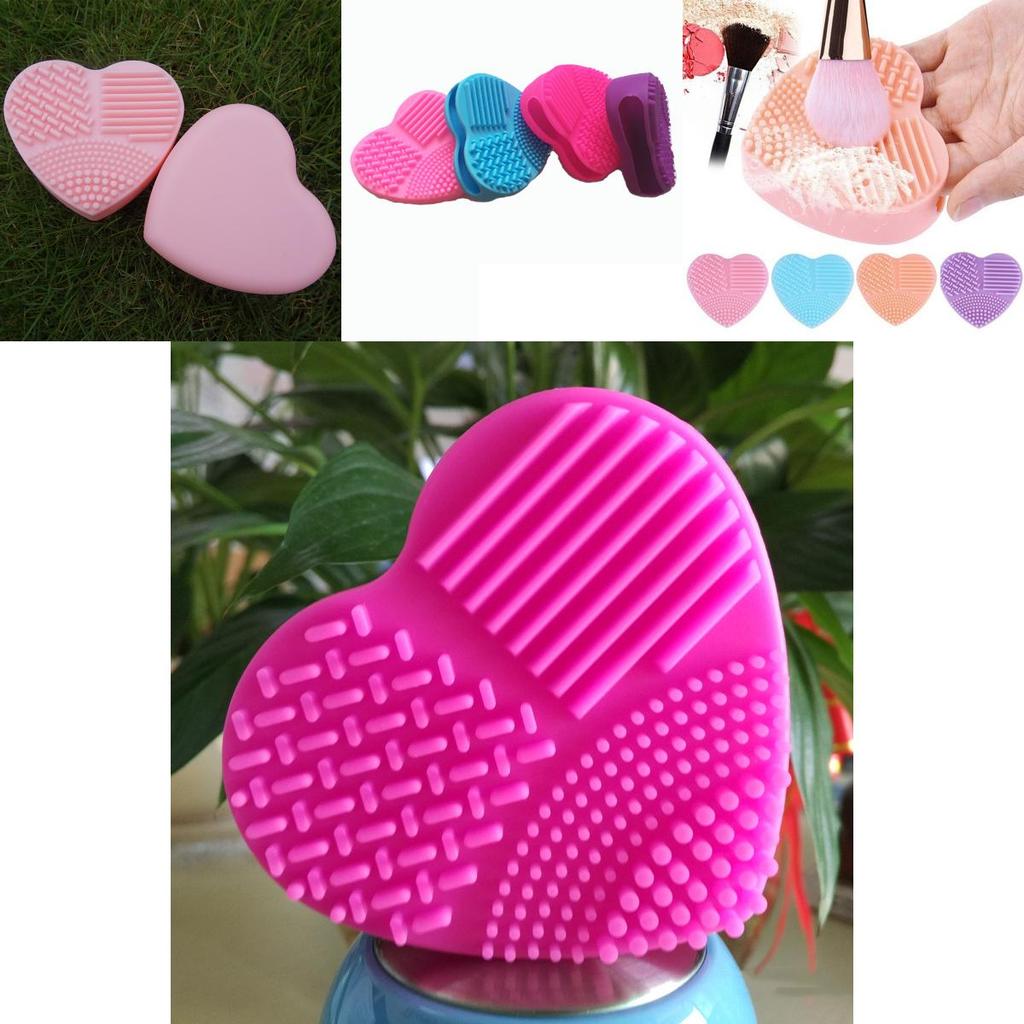 Premium Silikon Herz Make-up Pinselreiniger Pad mit zeitlosem Design für alle Pinsel