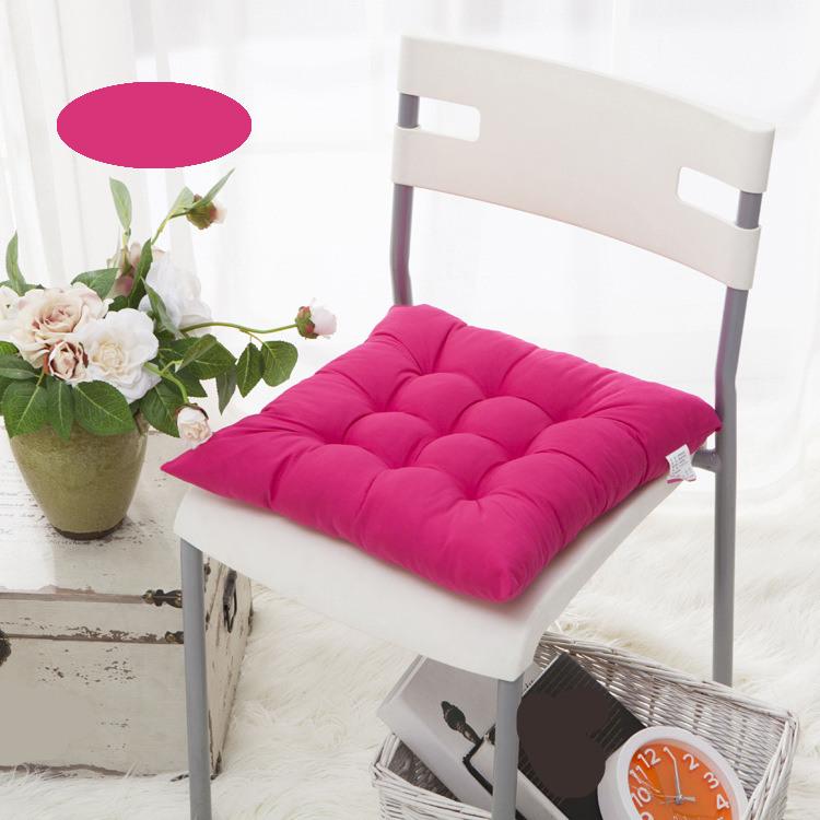 Thickened Solid Color Cushion Students Office Chair Pad Soft Computer Seat Pads Tatami Living Room Square Stool Cushions Mats