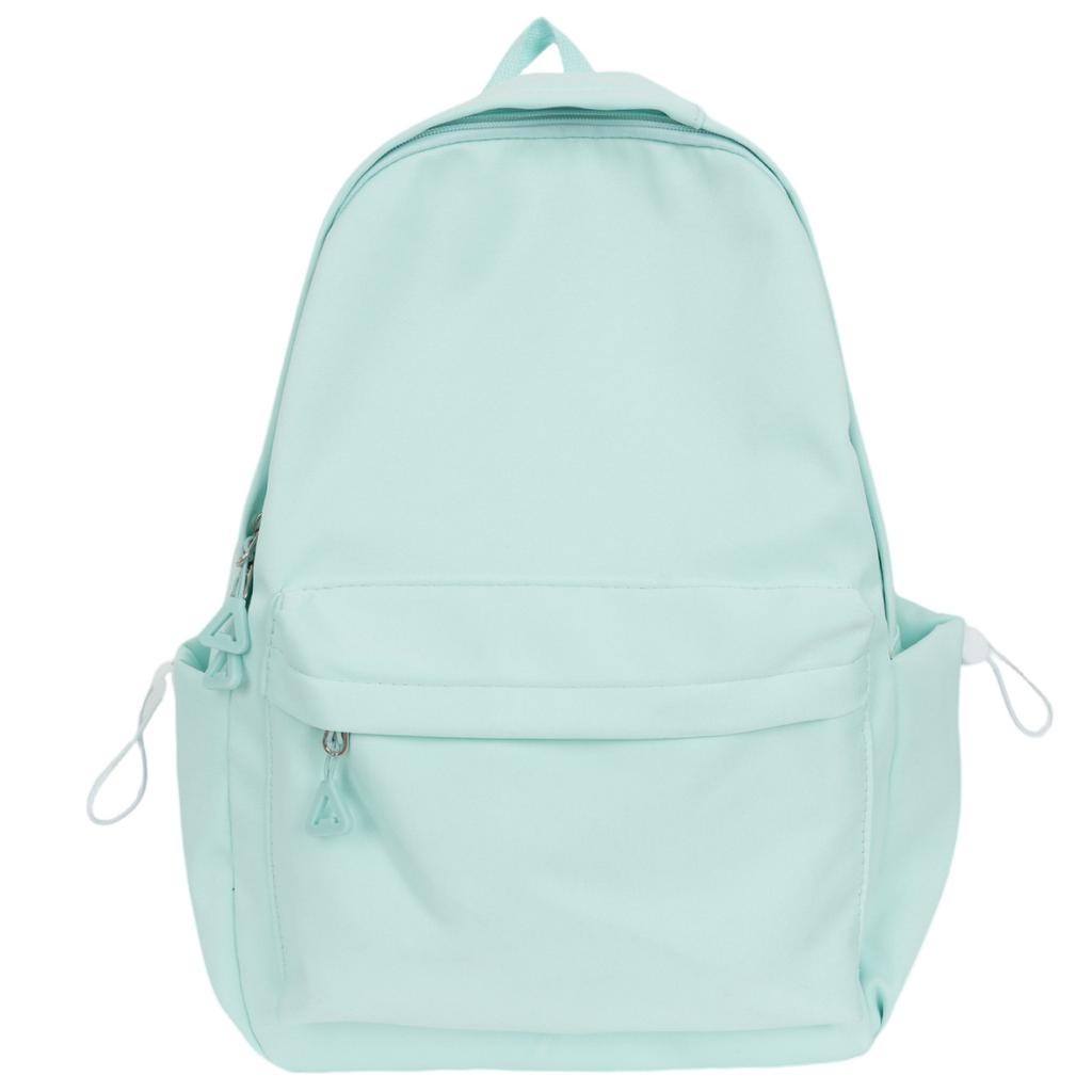Simple Backpack Female Versatile Solid Color Casual Backpack Simple Large Capacity Junior High School Student Schoolbag