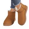 British Style Women's Plush Non-Slip Snow Boots - Thick Sole, Cold-Proof Winter Footwear