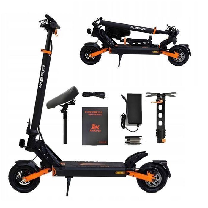 Scooter électrique KuKirin G2 Pro Puissance 600W Batterie Lithium 48V15.6Ah Autonomie 58km Ultra wild tires 9 " Frein à disque