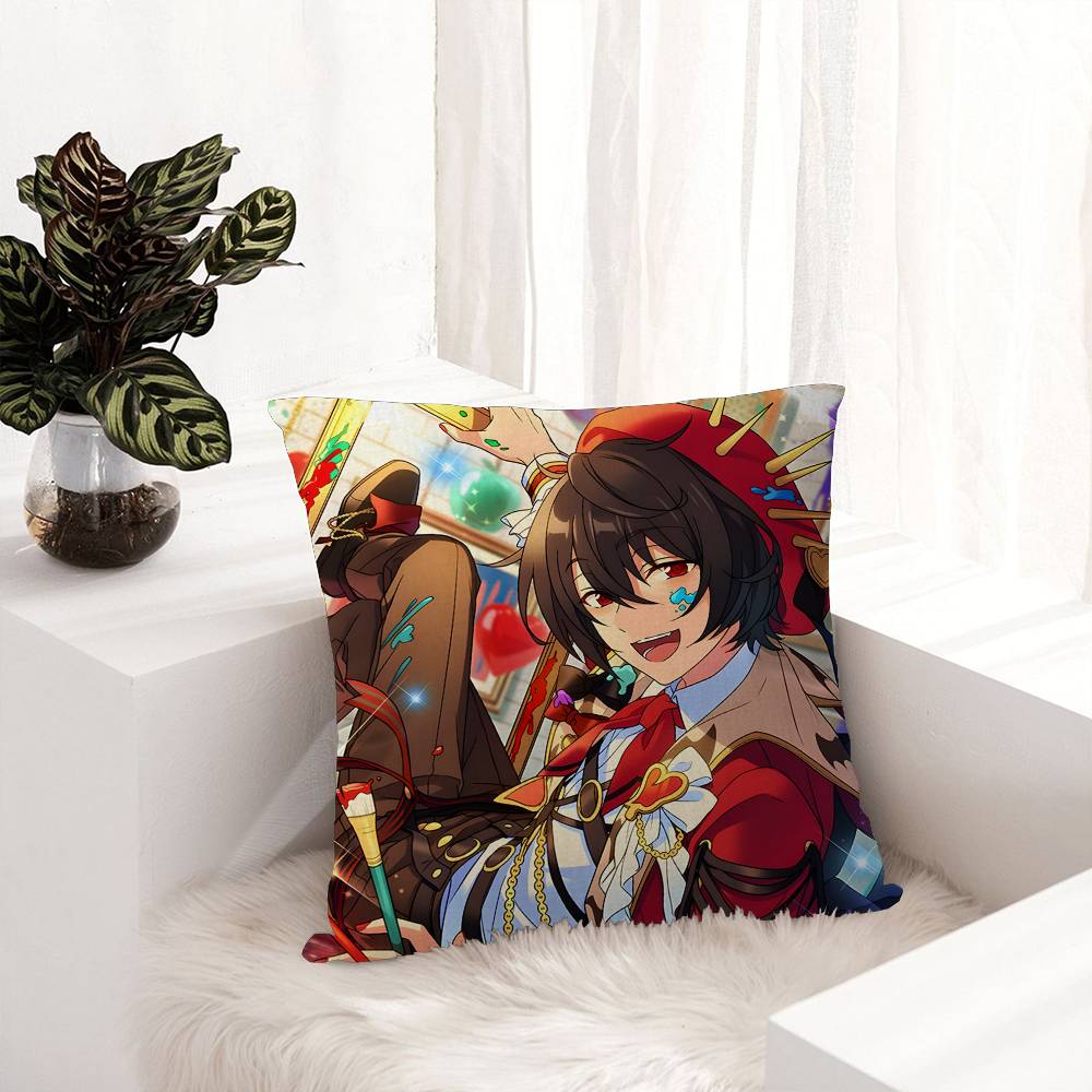 Anime Game Ensemble Stars Lucky Dragon Pillow Cover Sofa Cushion Cover Home Room Decoration Children Gift