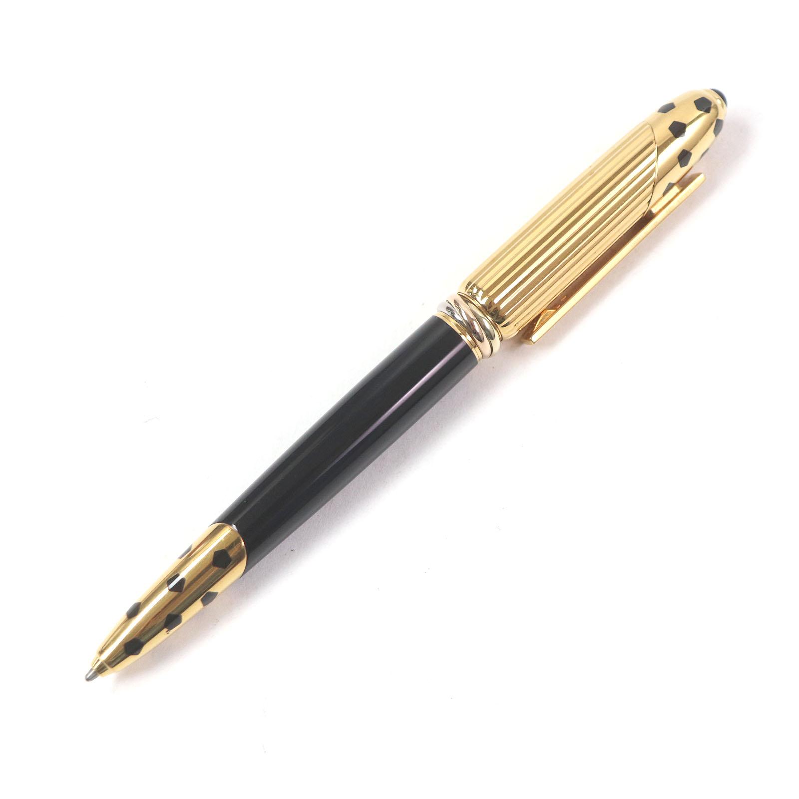 

Great Cartier Ballpoint pen PANTHERE de Cartier Trinity Twist Type Gold black mens Used