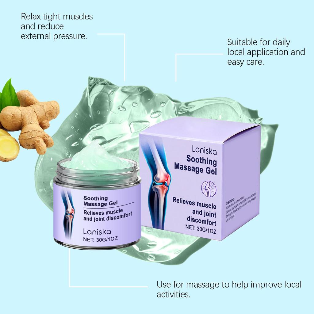 LANISKA Herbal Joint Care Gel: Gentle Massage for Knees, Shoulders, and Neck.