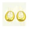 High-End Oval Hoop Earrings: European & American Style Water Drop Design for Women - Elegant, Simple Ear Ornaments