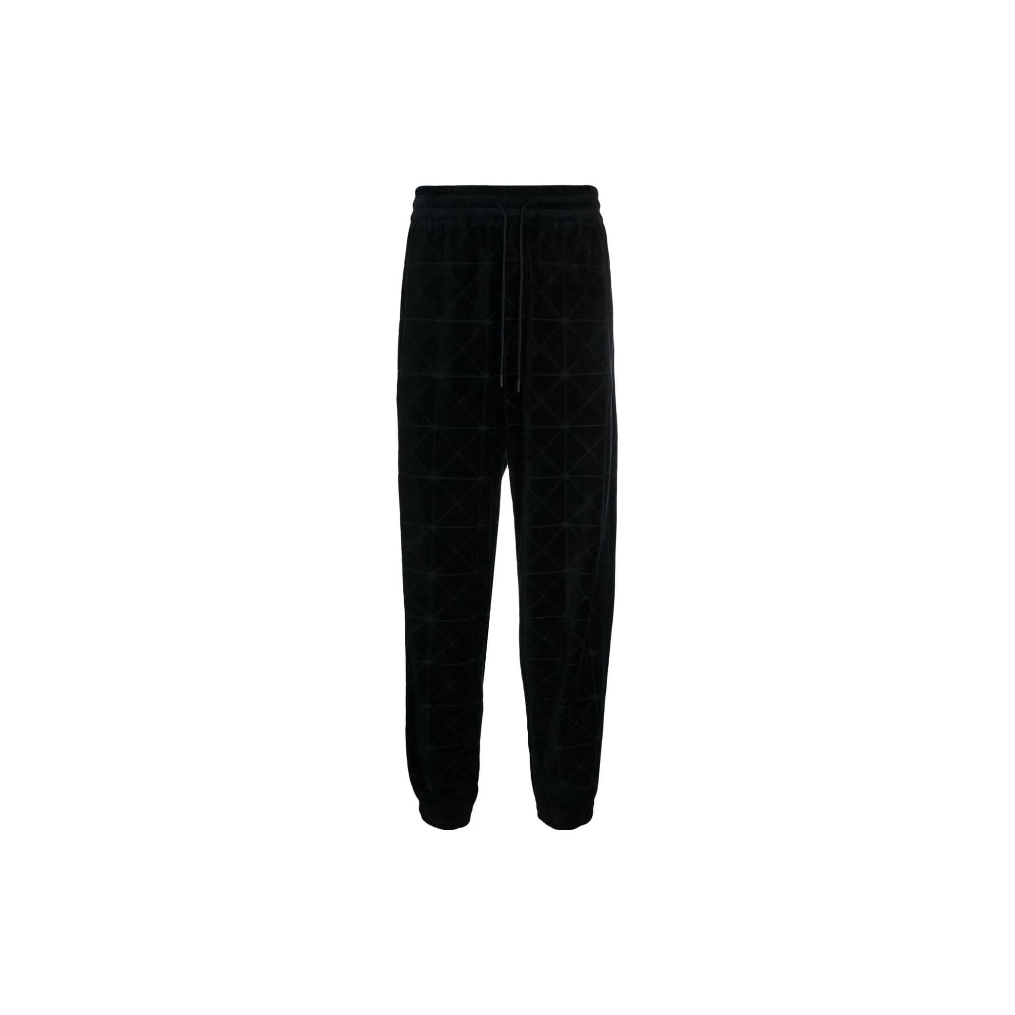 Emporio Armani FW23 Solid Color Elastic Waist Drawstring Cuffed Knit Sweatpants Men bottoms 6R1PQ2-1JJWZ-09S2 S