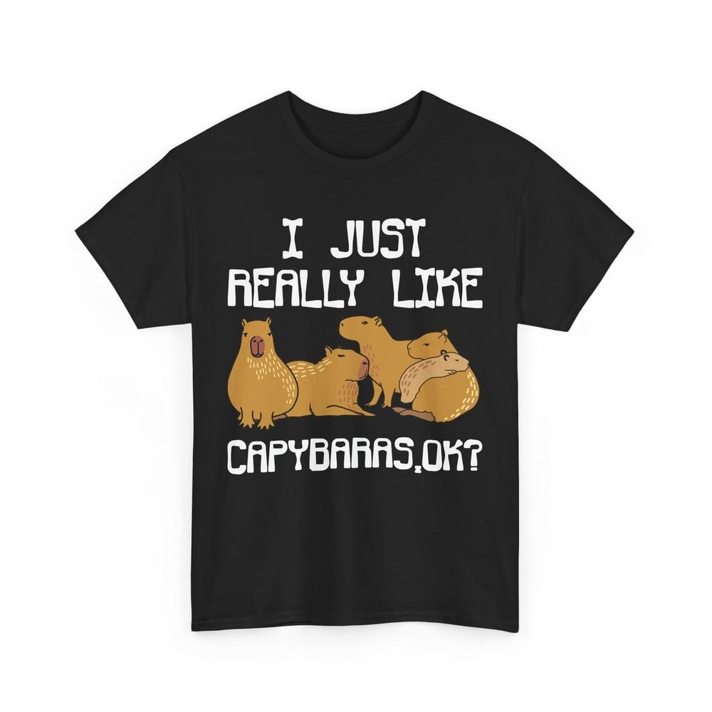 

Capybara I Just Really Like Capybaras Ok Rodents Lovers Women Men T-Shirt 3XL