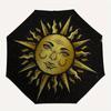 Golden Celestial Sun for Laptop, Phone, or Tablet - Unique Cosmic DesignUmbrella, Portable 3-Fold Umbrella for Men & Women,Christmas Gift ES178