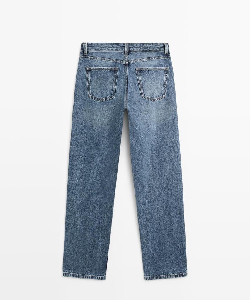Masimodutti Mid-Waisted Straight Fit Jeans