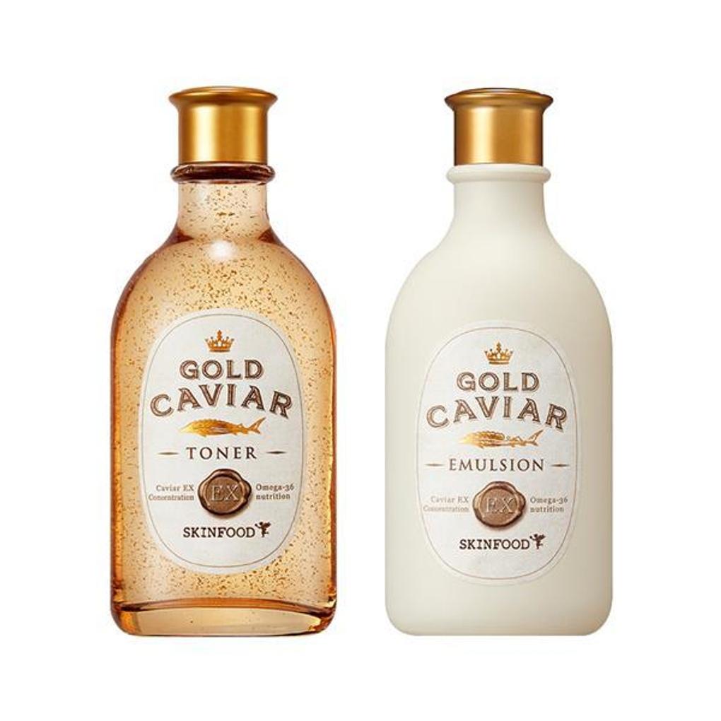 Skinfood Gold Caviar EX 2 types (toner + emulsion)