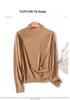 Women's 100% Wool Ribbed Sweater, Half-High Neck, Seamless & Soft, TN1615 - Ideal Autumn/Winter Base Layer, 30 Count