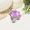 Pink Kunzite 925 Sterling Silver Ring V6349, Pink Ring, Oval Ring, Valentin's Day Gift, Gift For Her, Birthday Gift, Handmade Jewelry, Silver Jewelry,