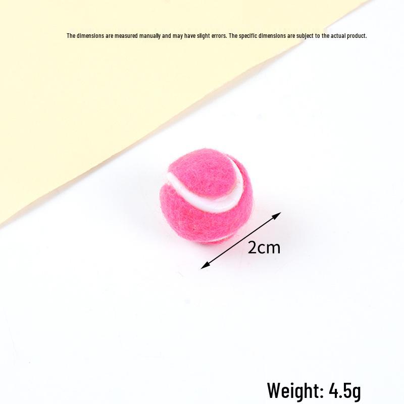 Hot-Selling Tennis Keychain Pendant: Simulation Tennis Toy Photography Prop