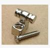 Silver Electric Guitar String Guide with Roller and Ball-End Retainer