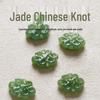 Natural Hetian Jade Green Knot Beads for DIY Jewelry & Bracelets