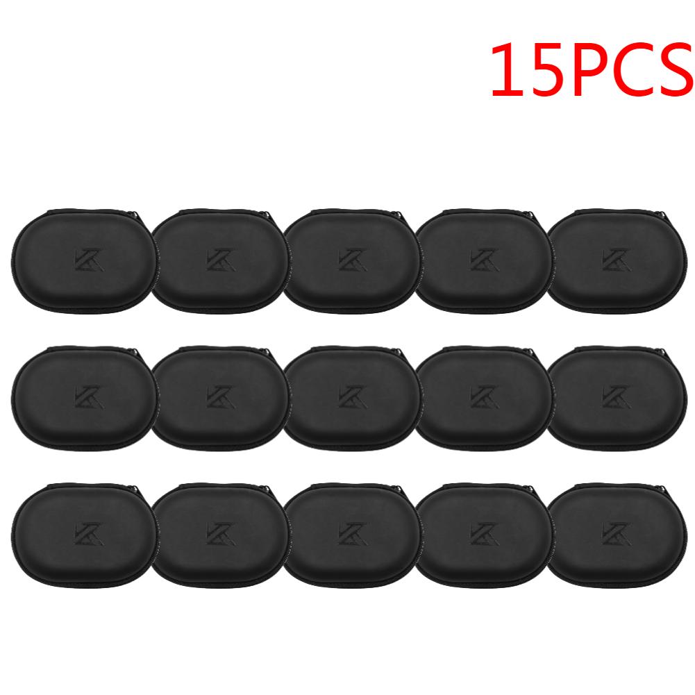 1-20 Stück KZ Kopfhörer Oval Aufbewahrungstasche Kabelgebundene Kopfhörer PU Reißverschluss Aufbewahrungsbox Tragbarer Haltebehälter für KZ BA10 AS10 ES4