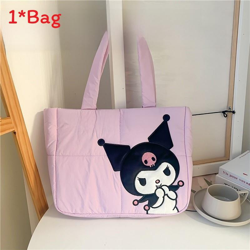 Cute Bunny Canvas Tote Bag With Magnetic Closure For Daily Use And Students